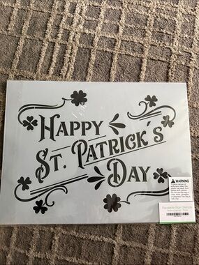 Reusable St. Patrick's Day Wall Decor Stencil 2 Pack 12x16/Clover Vintage Truck